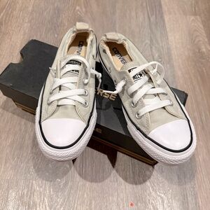 Converse SHORELINE SLIP - 
CLOUD GRAY - Low-Top Slip-on Sneakers - W 5.5